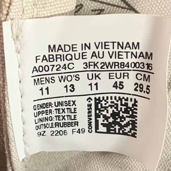🏜[BRAND NEW] CONVERSE CHUCK 70 HIGH GORE-TEX PAPYRUS LIGHT BONE MENS SIZE 11🏜 - Picture 10 of 15